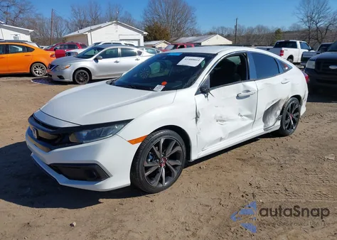 2019 Honda Civic Sport from USA, damaged, VIN 2HGFC2F85KH593669